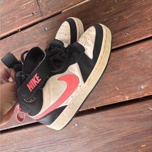 Nike Black and Pink High-Tops